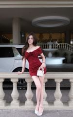 Body Ren Bẹt Vai Đính Hoa