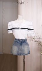 Áo Thun Cổ Sơ Mi Khóa Kéo