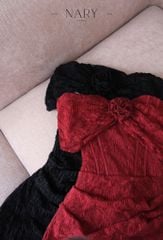 Body Ren Bẹt Vai Đính Hoa