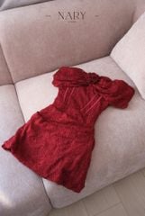 Body Ren Bẹt Vai Đính Hoa