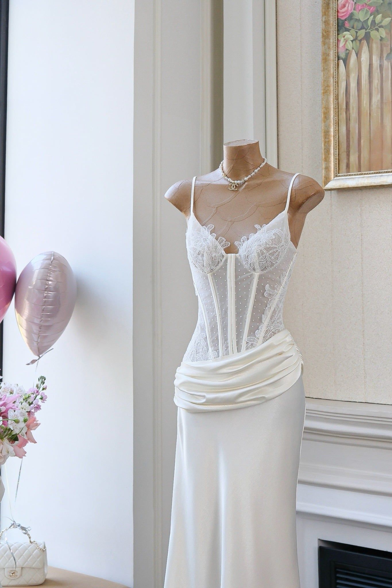 Đầm 2S Lụa Nhún Eo