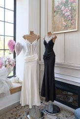 Đầm 2S Lụa Nhún Eo