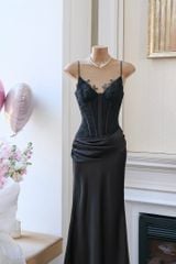 Đầm 2S Lụa Nhún Eo