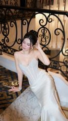 Đầm 2S Lụa Nhún Eo