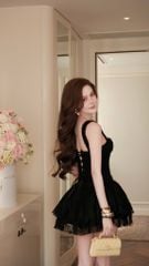 Đầm 2S Xòe Ren Xù