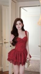 Đầm 2S Xòe Ren Xù