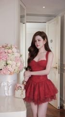Đầm 2S Xòe Ren Xù