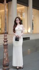 Đầm Thun Lưới Khoét Ngực