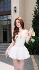 Đầm 2S Xòe Xô Hoa Nổi