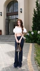 Áo Voan Bẹt Vai Tay Phồng