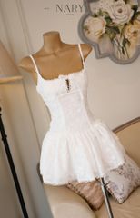Đầm 2S Xòe Xô Hoa Nổi