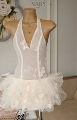 Đầm Yếm Lưới Tùng Ren