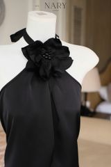 Set Áo Yếm Lụa Đính Bông