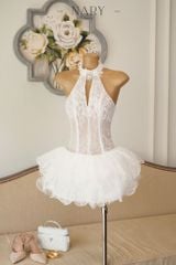 Đầm Yếm Tầng Kèm Charm