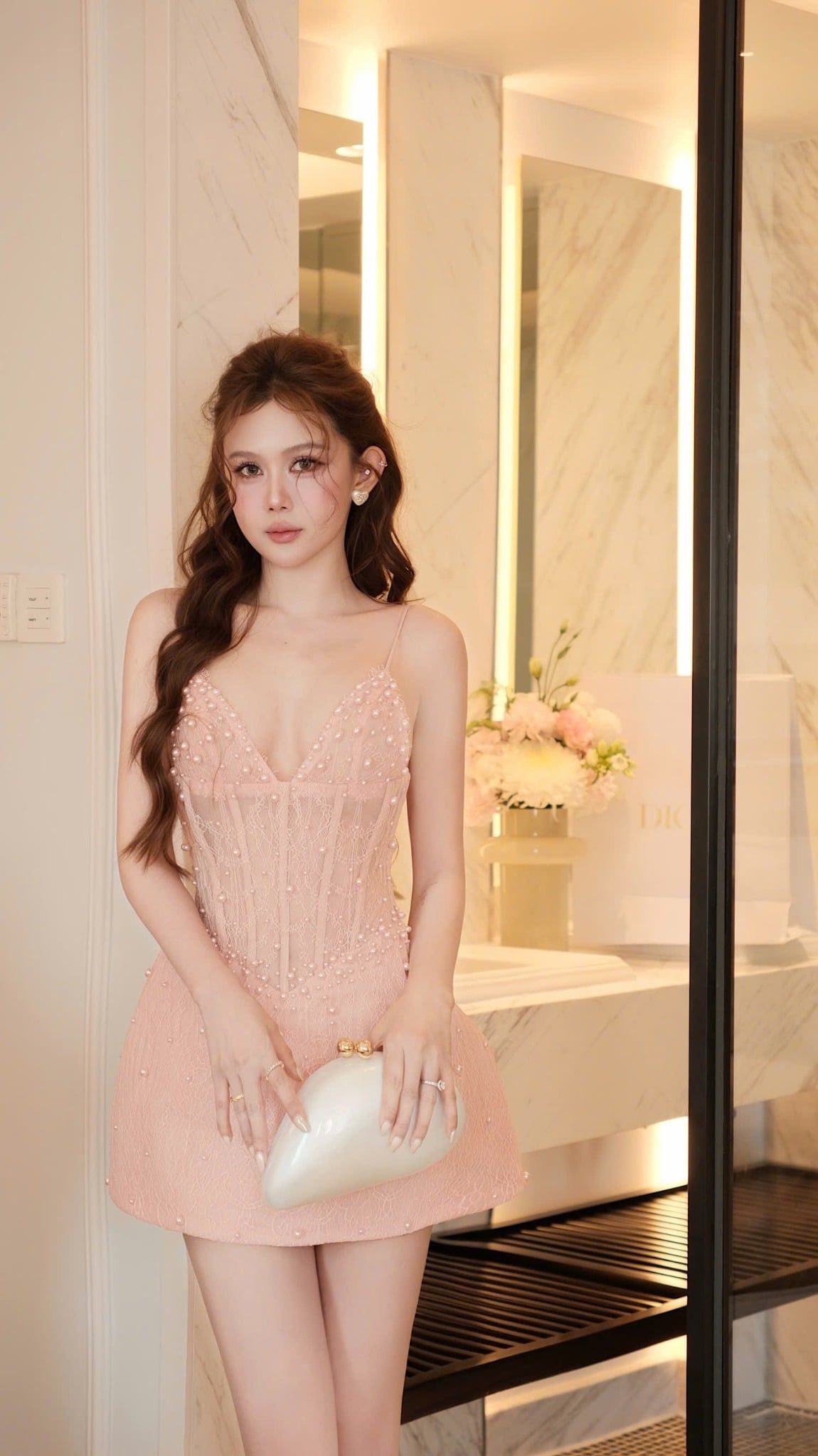 Đầm 2S Lưới Ren Kết Châu