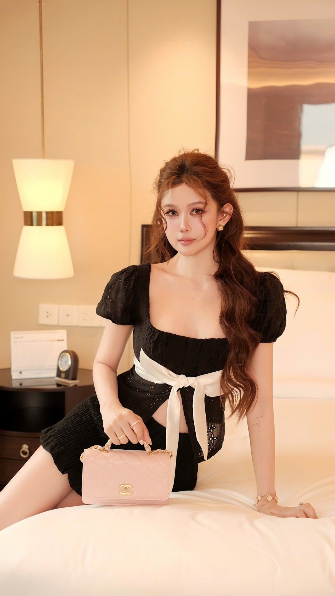 Set Áo Xô Nơ Cv Nhún