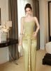 Đầm Lụa Xẻ Trước Kèm Charm