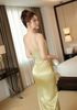 Đầm Lụa Xẻ Trước Kèm Charm
