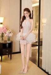 Đầm Yếm Tầng Kèm Charm