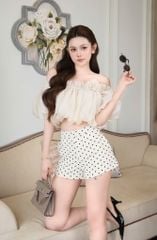 Áo Voan Bẹt Vai Tay Phồng