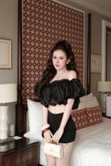 Áo Voan Bẹt Vai Tay Phồng