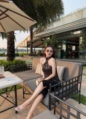 Áo Yếm Lụa Chấm Bi