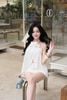 Set Áo Yếm Lụa Đính Bông