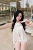 Set Áo Yếm Lụa Đính Bông