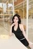 Đầm Yếm Bí Phối Màu