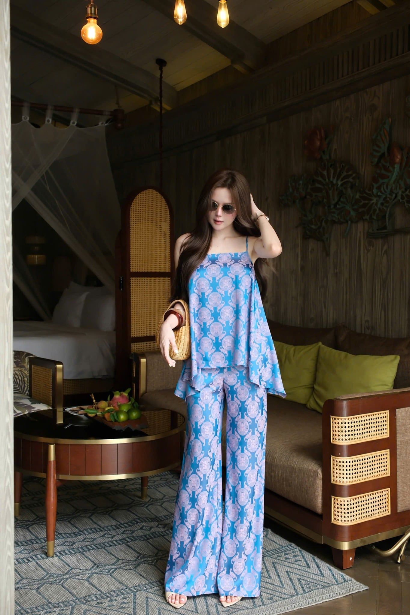 Set Lụa 2S Họa Tiết
