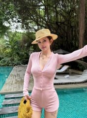 Set Áo TD Cổ V Quần Short