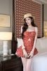 Đầm Bí Nhún Eo Khoét Ngực