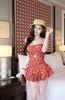 Đầm Bí Nhún Eo Khoét Ngực