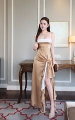 Đầm 2S Lụa Cột Eo