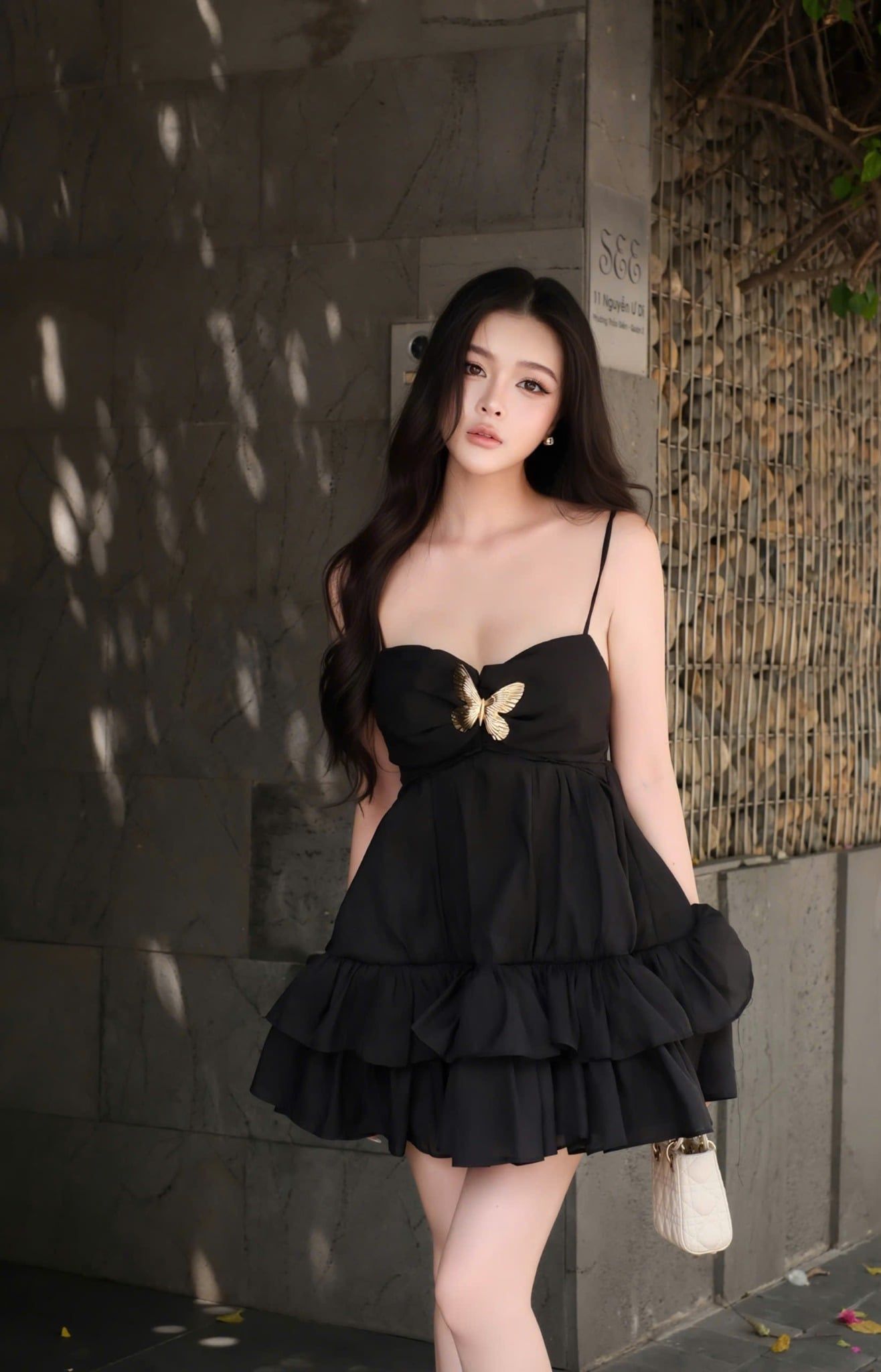 Đầm 2S Voan Xòe Kèm Charm