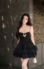 Đầm 2S Voan Xòe Kèm Charm