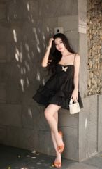 Đầm 2S Voan Xòe Kèm Charm