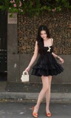 Đầm 2S Voan Xòe Kèm Charm