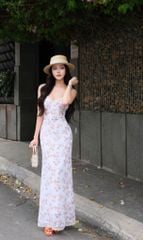 Đầm 2S Viền Ren Cổ V