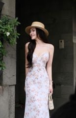 Đầm 2S Viền Ren Cổ V