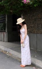 Đầm 2S Viền Ren Cổ V