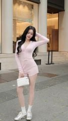 Set Áo TD Cổ V Quần Short