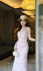 Đầm 2S Viền Ren Cổ V
