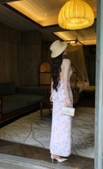 Đầm 2S Viền Ren Cổ V