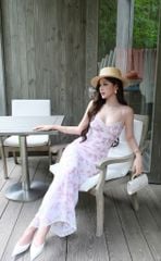 Đầm 2S Viền Ren Cổ V