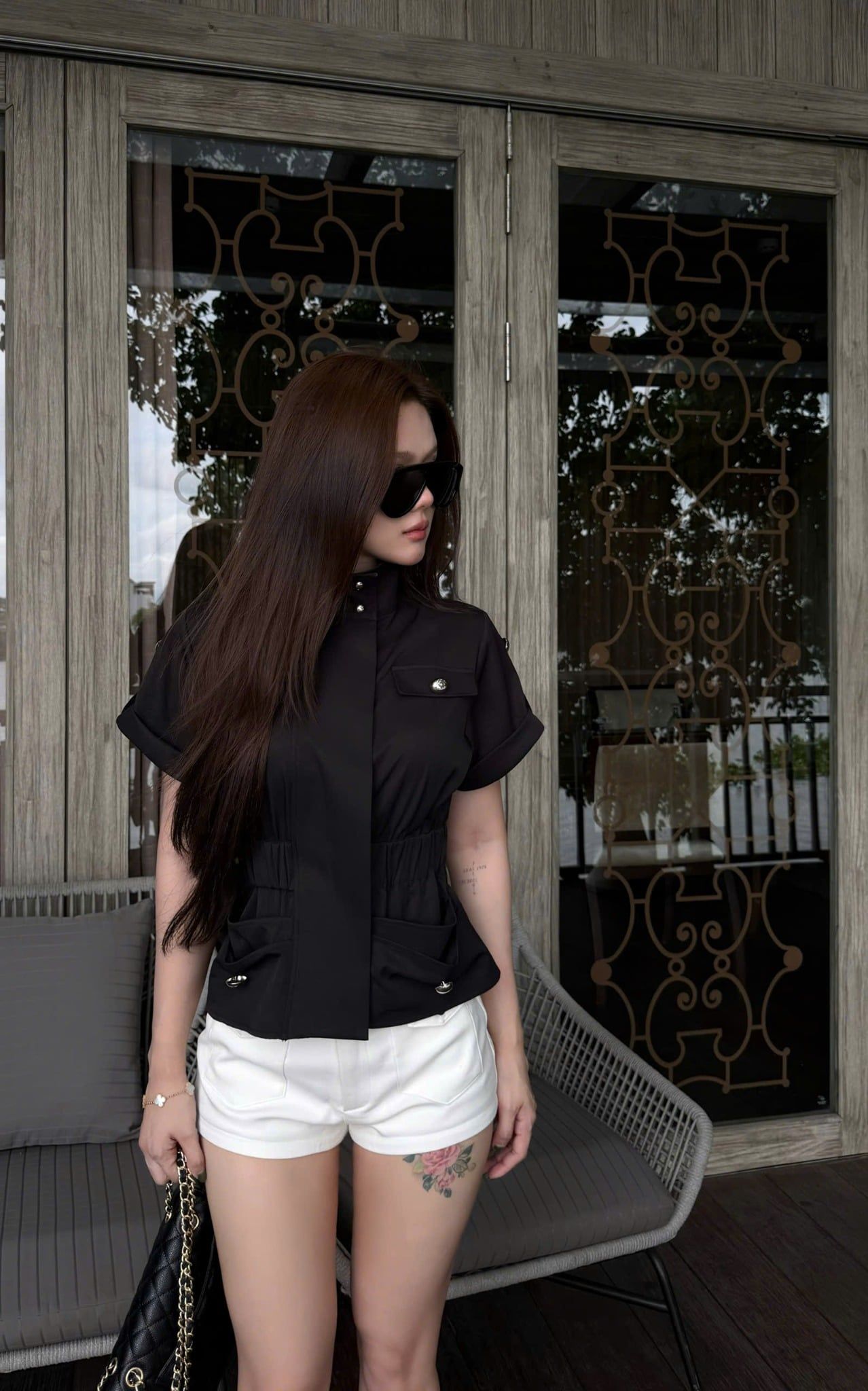 Áo Turtleneck With Patch Pocket
