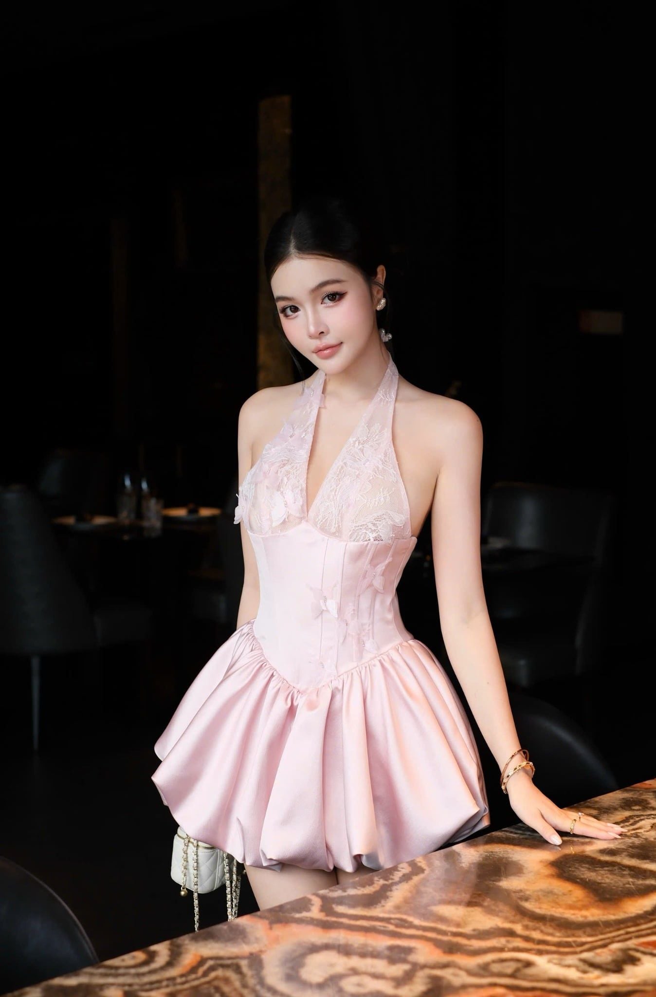 Đầm Yếm Tùng Bí Đính Bướm