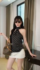 Áo Yếm Lụa Chấm Bi