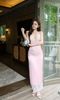 Đầm Lụa Cổ V Phối Ren