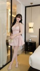 Đầm Xòe Ren Viền Đá